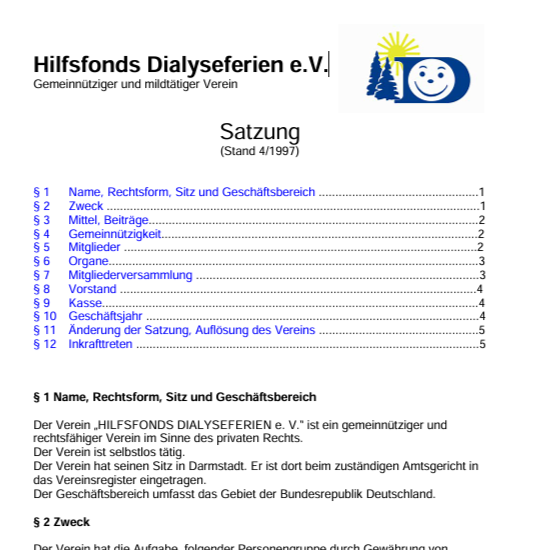 satzung